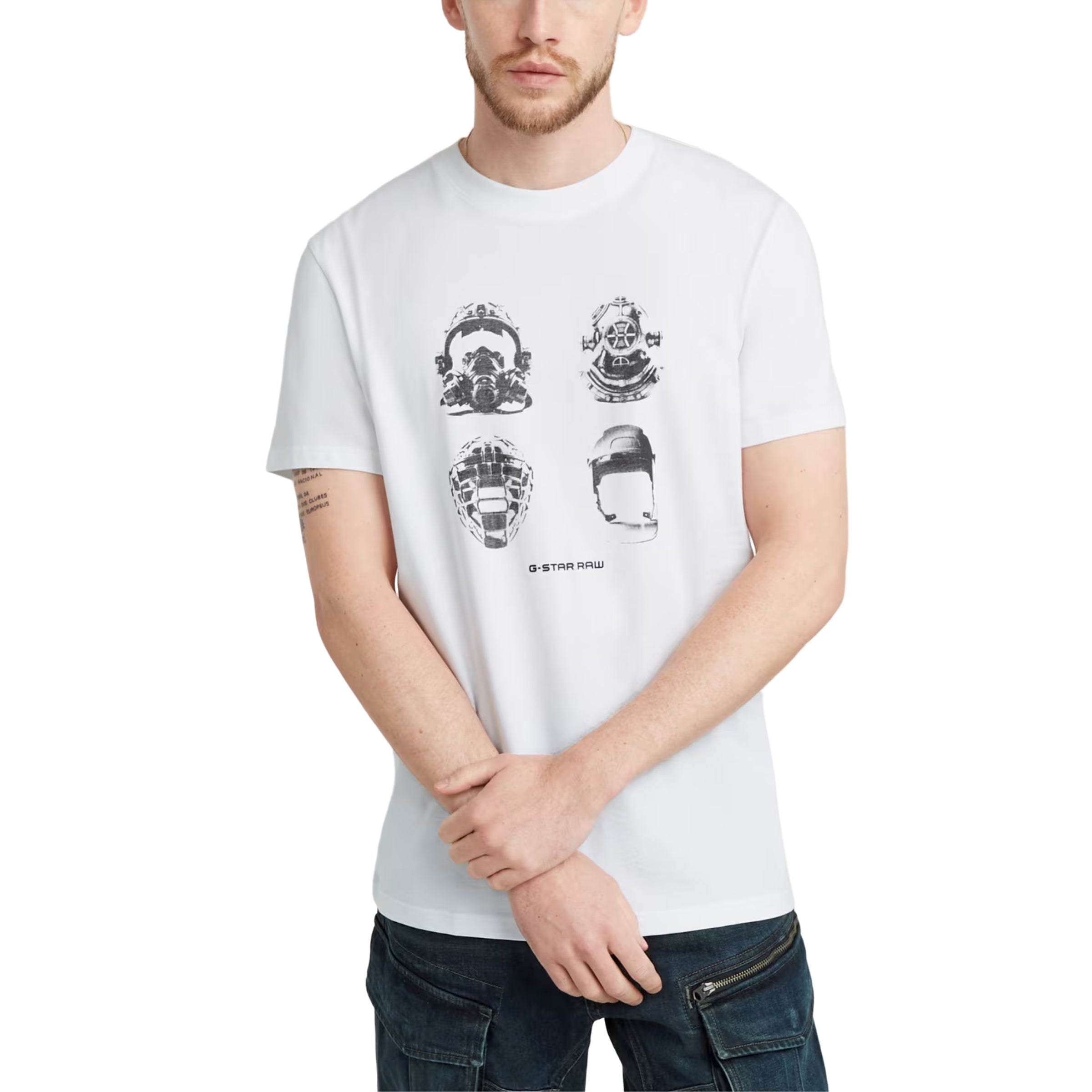 G-Star T-Shirt Masks White